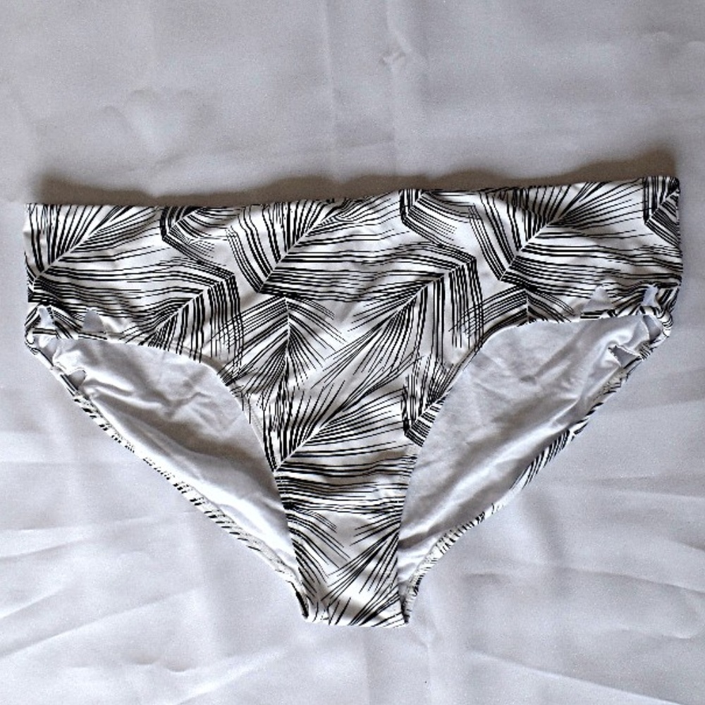 Size 24 Swimsuits For All Palm Print Bikini Bottom